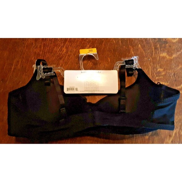 Bra Size 36B Black T-Shirt Microfiber Bobbie Brooks Demi Everyday Comfort NEW - Picture 3 of 5